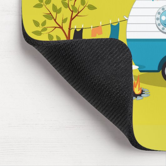 Happy Campers Trailer Mousepad (Ecke)