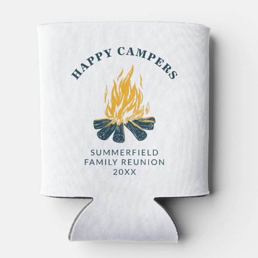 Happy Campers Vacation Family Trip Custom Camping Dosenkühler (Rückseite)