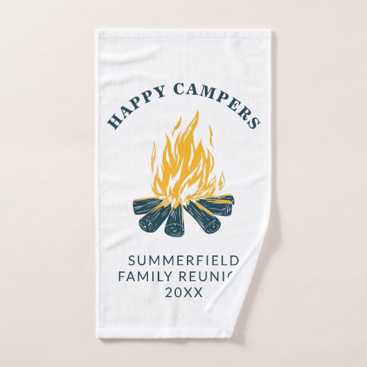 Happy Campers Vacation Family Trip Custom Camping Handtuch (Handtuch)