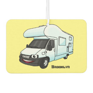Happy campervan Cartoon Illustration Autolufterfrischer