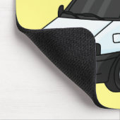 Happy campervan Cartoon Illustration Mousepad (Ecke)