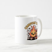 Happy Campfire Marshmallow Lantern Kawaii Forest Kaffeetasse (VorderseiteRechts)