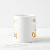 Happy Camping - fröhliches cooles Grafikdesign Kaffeetasse (Mittel)