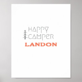 Happy Camping.Individuelle Name. Poster & Prints