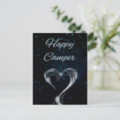 Happy Camping Liebe rauchen Postkarte (Stehend Vorderseite)