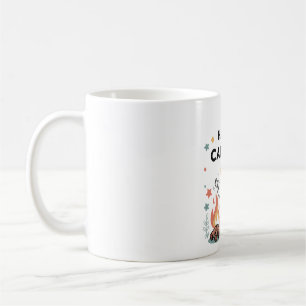Happy Camping Raccoon, Niedlicher Campfire Cartoon Kaffeetasse
