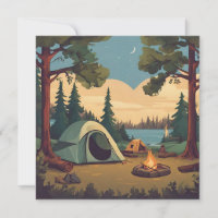 Happy Camping Zelt und Campfire