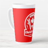 Happy Canada Day 1 Juli Große Kaffee Tasse (Linke Ecke)