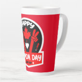 Happy Canada Day 1. Juli Kaffee Tasse (Rechte Ecke)