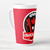 Happy Canada Day 1. Juli Kaffee Tasse (Linke Ecke)