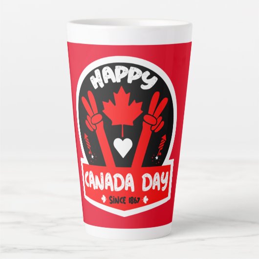 Happy Canada Day 1. Juli Kaffee Tasse (Vorderseite)