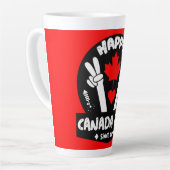 Happy Canada Day 1 Juli Kaffeepause Tasse (Linke Ecke)