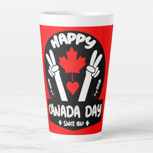 Happy Canada Day 1 Juli Kaffeepause Tasse (Vorderseite)