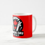 Happy Canada Day 1. Juli Kaffeetasse (VorderseiteRechts)