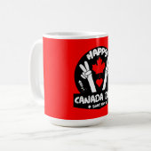 Happy Canada Day 1. Juli Kaffeetasse (Vorderseite Links)