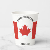 Happy Canada Day 1. Juli Party Pappbecher (Rückseite)