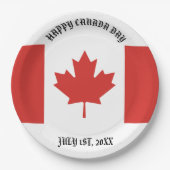 Happy Canada Day 1. Juli Party Pappteller (Vorderseite)