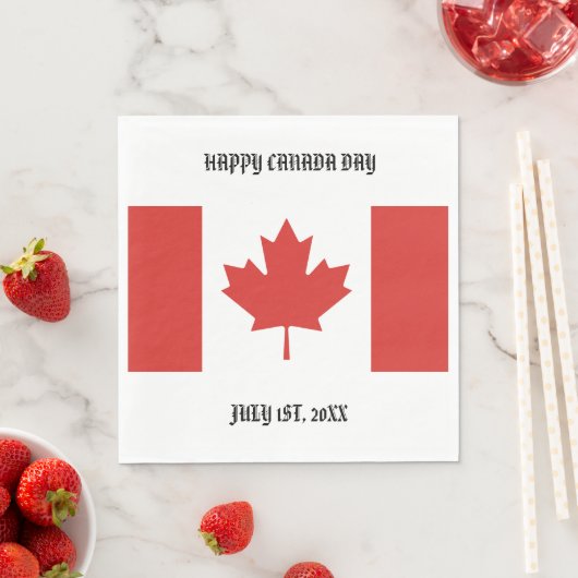 Happy Canada Day 1. Juli Party Serviette (Beispiel)