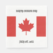 Happy Canada Day 1. Juli Party Serviette (Vorderseite)