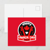 Happy Canada Day 1. Juli Postkarte (Vorne/Hinten)