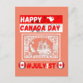 Happy Canada day 1. Juli Postkarte (Vorderseite)