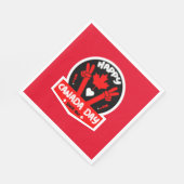 Happy Canada Day 1. Juli Serviette (Ecke)