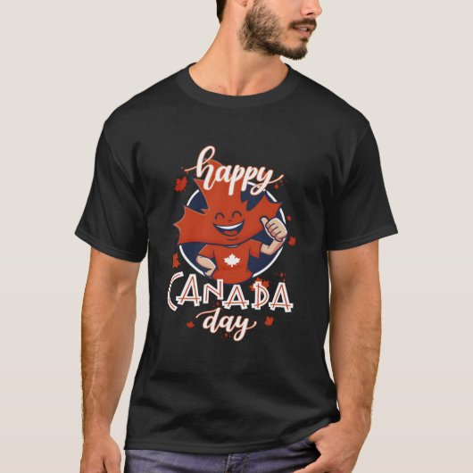 Happy Canada Day 2023 Canadian Maple Patriotic T-Shirt (Vorderseite)