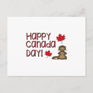 Happy Canada Day 3 Postkarte