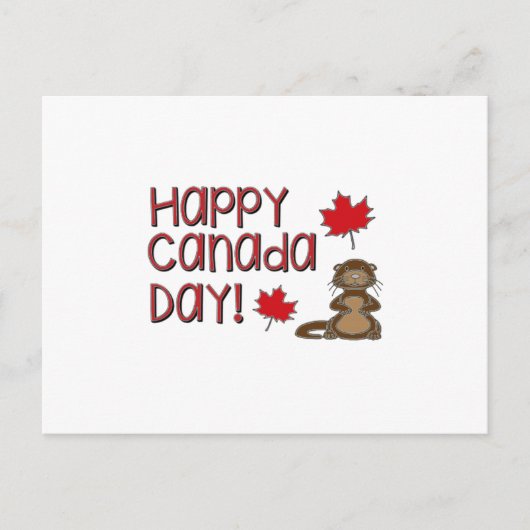 Happy Canada Day 3 Postkarte (Vorderseite)