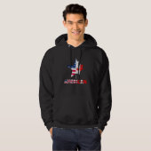 Happy Canada Day American Canadian Flag Ameri Can Hoodie (Vorne ganz)