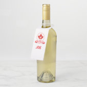 Happy Canada Day Bottle Hanger Flaschenanhänger (Angewinkelt)