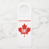 Happy Canada Day Bottle Hanger Flaschenanhänger (Rückseite)