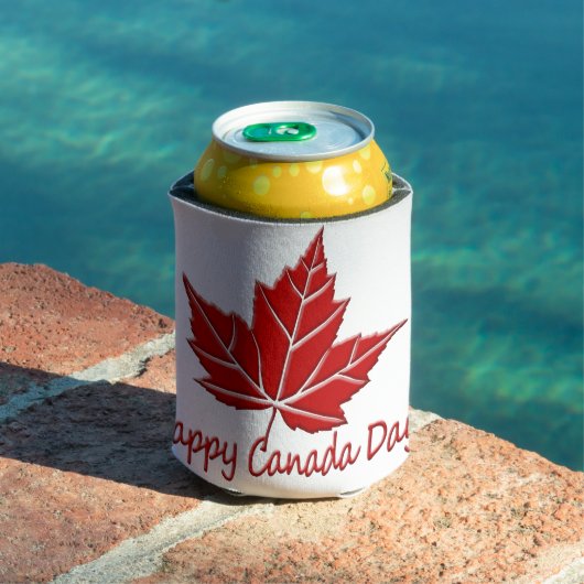 Happy Canada Day Can Cooler Canada Souvenir Cooler Dosenkühler (In Situ Pool)