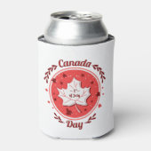 Happy Canada Day Can Cooler Dosenkühler (Kanne Vorderseite)