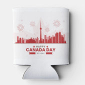 Happy Canada Day Can Cooler Dosenkühler (Rückseite)