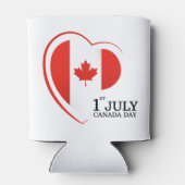 Happy Canada Day Can Cooler Dosenkühler (Rückseite)