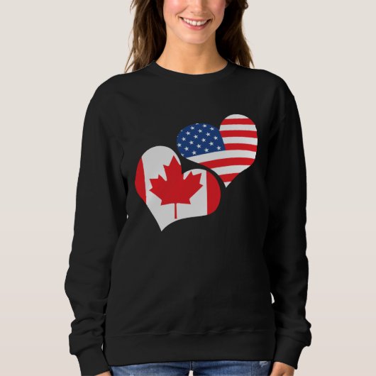 Happy Canada Day Canadian Canada Flag Maple Leaf   Sweatshirt (Vorderseite)