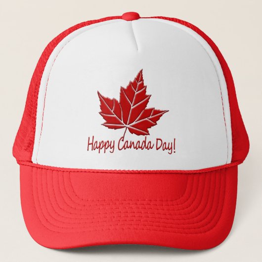 Happy Canada Day Caps Canada Trucker Hat Truckerkappe (Vorderseite)