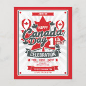 Happy Canada Day Celebration 1. Juli Party Einladu Flyer (Vorne)
