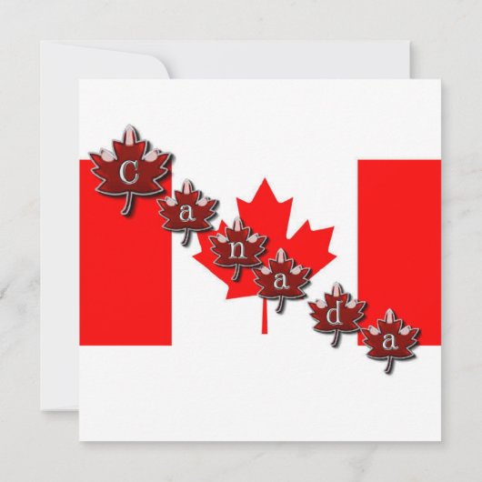 HAPPY CANADA DAY EINLADUNG (Rückseite)