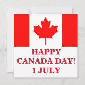 HAPPY CANADA DAY EINLADUNG (Vorderseite)