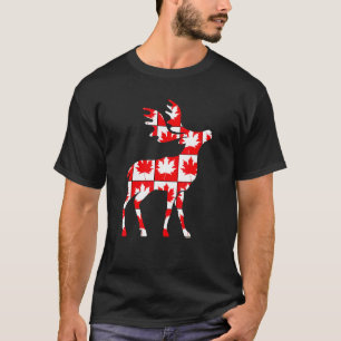 Happy Canada Day Elk Canada Funny T-Shirt