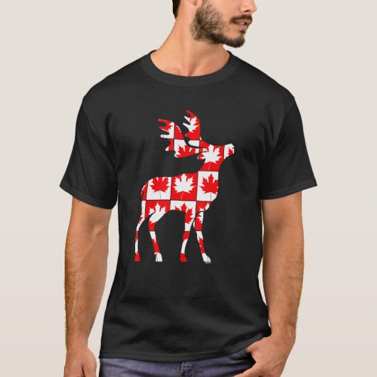 Happy Canada Day Elk Canada Funny T-Shirt (Vorderseite)