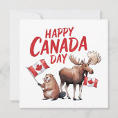 Happy Canada Day Feiertagskarte (Vorderseite)