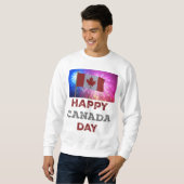 Happy Canada Day Fireworks Sweatshirt (Vorne ganz)