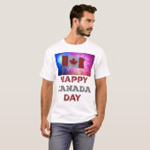 Happy Canada Day Fireworks T-Shirt (Vorne ganz)