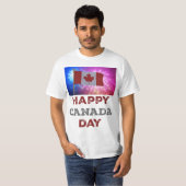 Happy Canada Day Fireworks T-Shirt (Vorne ganz)