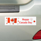 Happy Canada Day Flag and Maple Blätter Autoaufkleber (Auf Auto)