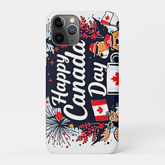 Happy Canada Day Fun Case-Mate iPhone Hülle (Rückseite)