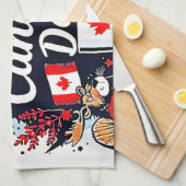 Happy Canada Day Fun Geschirrtuch (Viertel Falte)